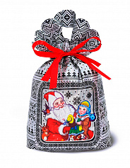 Под. Мешочек "Три Снежинки" серебристый (М0800С9042)